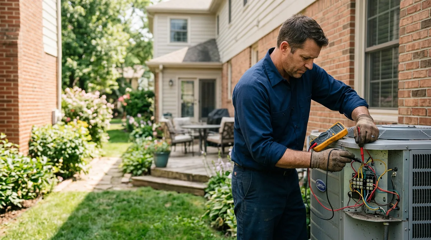 HVAC technician working near Woodworth, LA